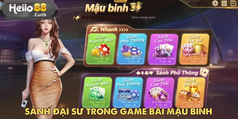 Bài Mậu Binh – Game Cá Cược Đổi Thưởng Hot Nhất Châu Á 3 Sảnh Đại Sư là đấu trường khốc liệt nhất trong thế giới game Bài Mậu Binh