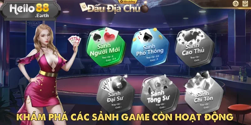 Sảnh Người Mới được thiết kế dành riêng cho ai lần đầu tiếp xúc với Bài Tấn