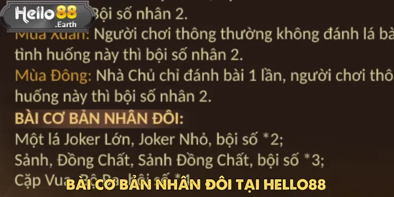 Cơ chế nhân đôi giúp người chơi thêm phần hứng thú với Bài Tấn