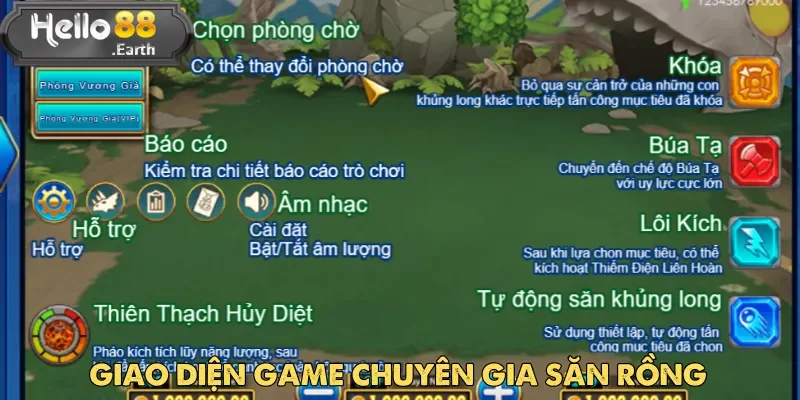 Chuyên Gia Săn Rồng – Cuộc săn bá đạo tại Hello88 2 Chuyên Gia Săn Rồng sở hữu giao diện thiết kế bắt mắt với màu sắc tươi sáng