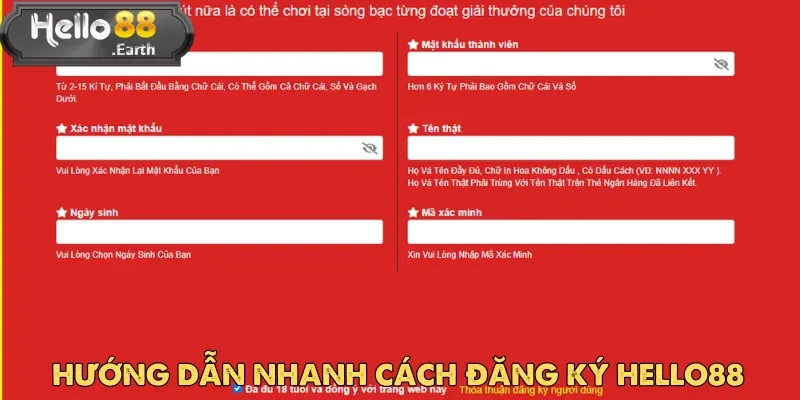 Đăng Ký Hello88 - Tạo Tài Khoản Đơn Giản Nhất Năm 2025 3 Truy cập link nhà cái chính thức để đăng ký Hello88 thành công ngay lần đầu