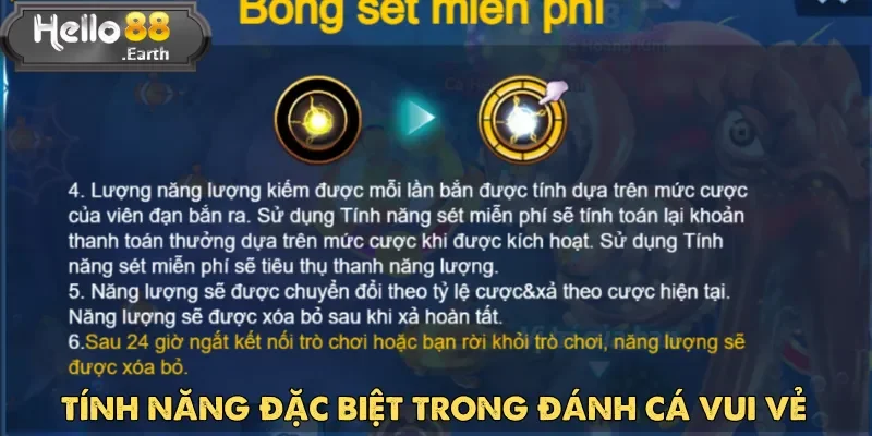 Đánh Cá Vui Vẻ nổi bật nhờ hệ thống tính năng đặc biệt đa dạng