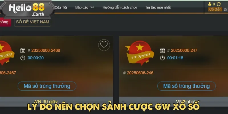 GW xổ số nổi bật với loạt ưu điểm giúp thu hút đông đảo người chơi