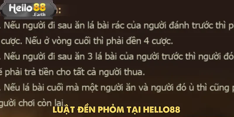 Đây là luật phạt nhằm giữ tính chiến lược và công bằng trong Phỏm Tá Lả
