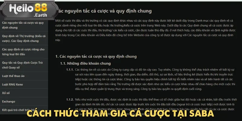 Saba thể thao là điểm đến lý tưởng dành cho những ai yêu thích cá cược