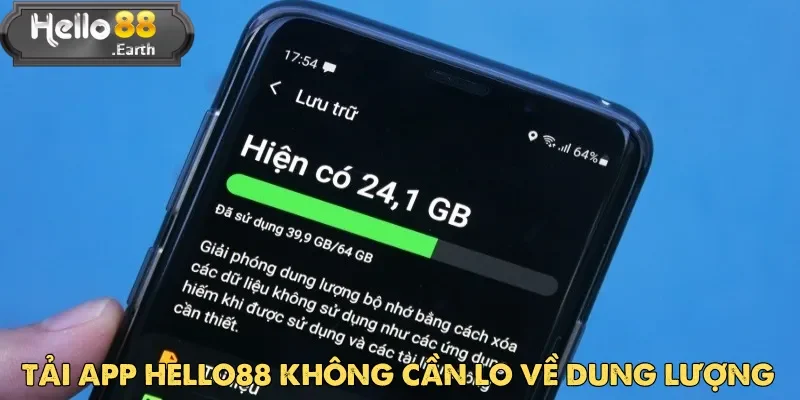 Tải app Hello88 dễ dàng về di động mà không cần lo lắng về dung lượng
