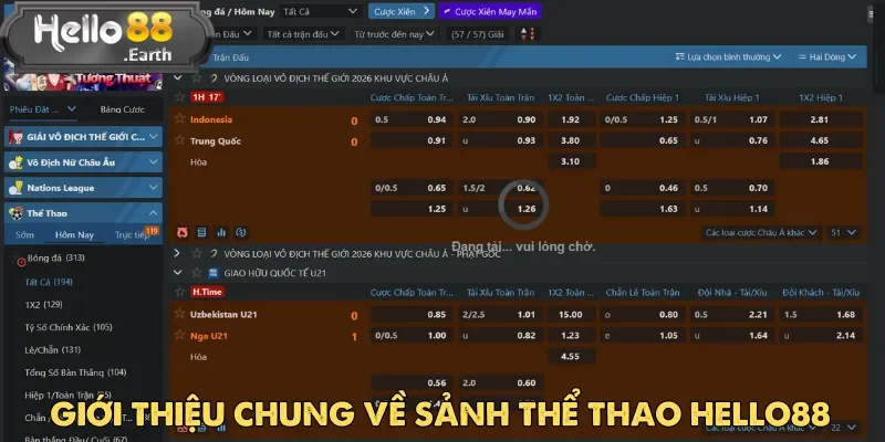 Thể Thao Hello88 là chuyên mục cá cược đa dạng với nhiều bộ môn phổ biến