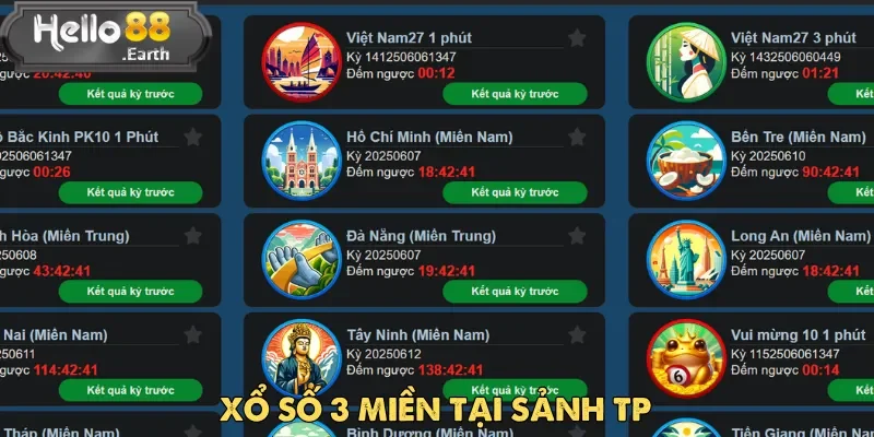 TP Xổ Số Tại Hello88 – Nền Tảng Trực Tuyến Uy Tín 2 TP xổ số 3 miền là một trong những sản phẩm thu hút đông đảo người chơi