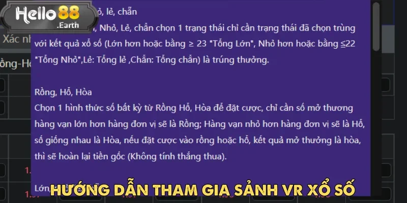 VR Xổ Số – Sảnh Game Thực Tế Ảo Hot Nhất Năm 2025 4 Đăng ký tài khoản tham gia sảnh VR xổ số Hello88 không hề phức tạp