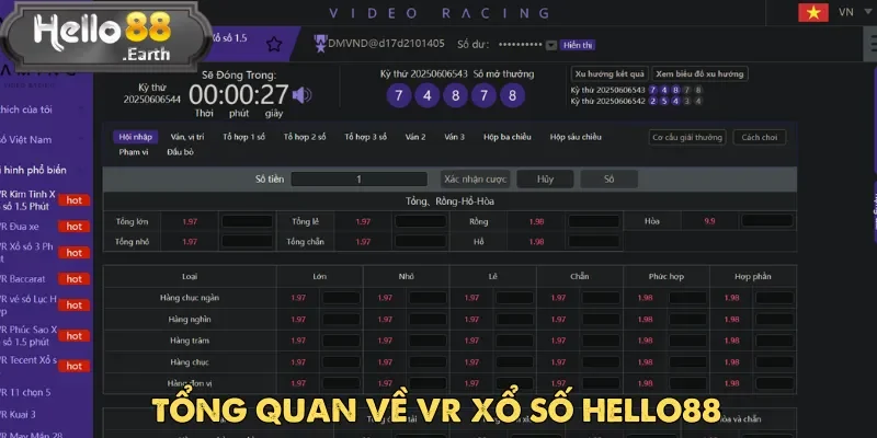 VR Xổ Số – Sảnh Game Thực Tế Ảo Hot Nhất Năm 2025 1 VR xổ số tại Hello88 là sự kết hợp hoàn hảo giữa công nghệ và giải trí
