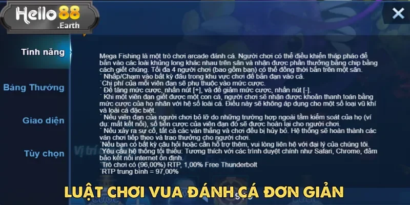 Luật chơi Vua Đánh Cá đơn giản phù hợp với mọi đối tượng tham gia